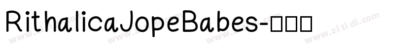 RithalicaJopeBabes字体转换