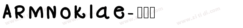 ARMNoklae字体转换