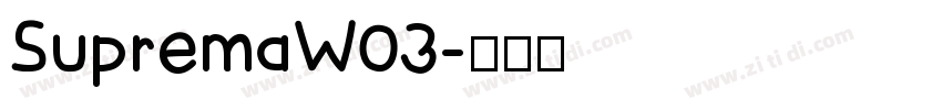 SupremaW03字体转换