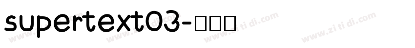 supertext03字体转换