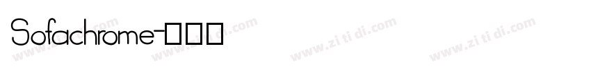 Sofachrome字体转换
