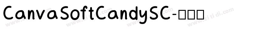 CanvaSoftCandySC字体转换