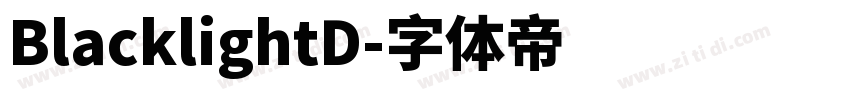 BlacklightD字体转换