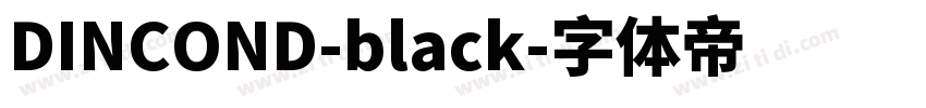 DINCOND-black字体转换