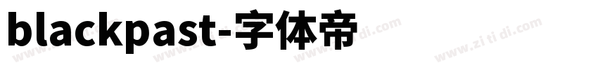 blackpast字体转换