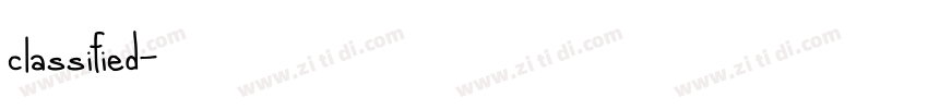 classified字体转换