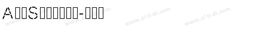 AnoStencil字体转换