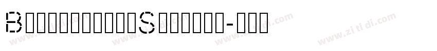 BlacktroopsStencil字体转换