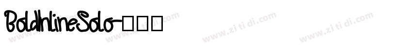 BoldInlineSolo字体转换