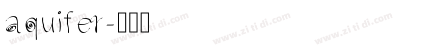aquifer字体转换