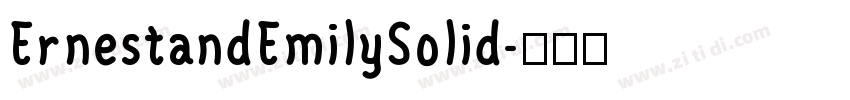 ErnestandEmilySolid字体转换