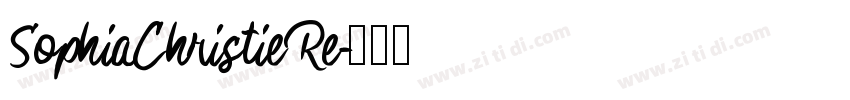 SophiaChristieRe字体转换