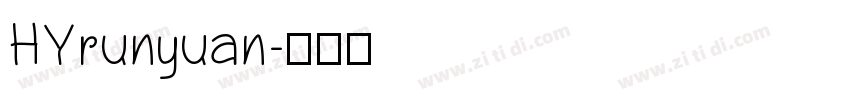 HYrunyuan字体转换