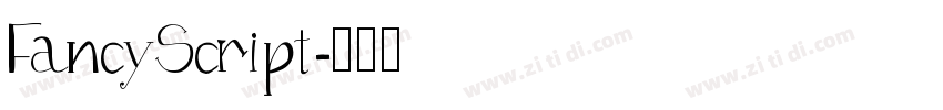 FancyScript字体转换