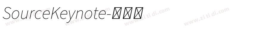 SourceKeynote字体转换