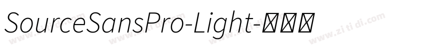 SourceSansPro-Light字体转换