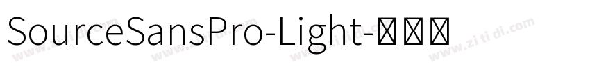 SourceSansPro-Light字体转换