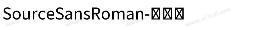 SourceSansRoman字体转换