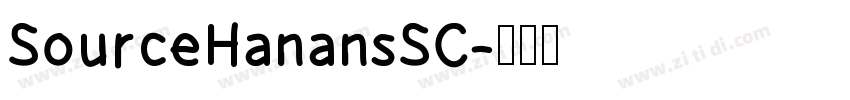 SourceHanansSC字体转换