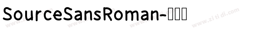 SourceSansRoman字体转换