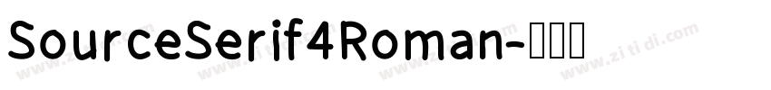 SourceSerif4Roman字体转换