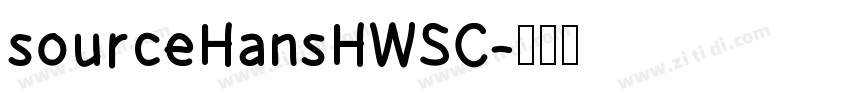 sourceHansHWSC字体转换