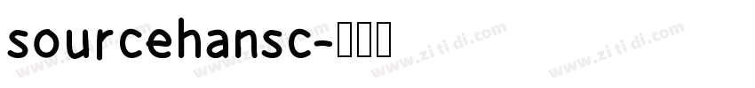 sourcehansc字体转换