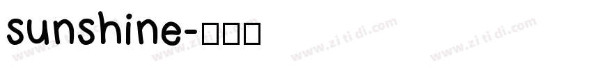 sunshine字体转换