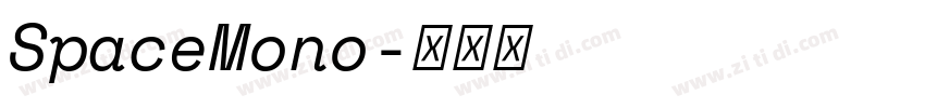 SpaceMono字体转换