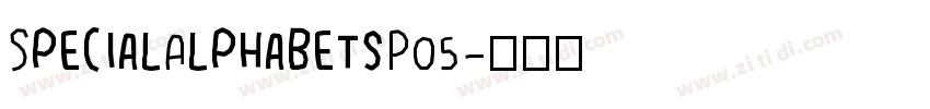 SpecialAlphabetsP05字体转换