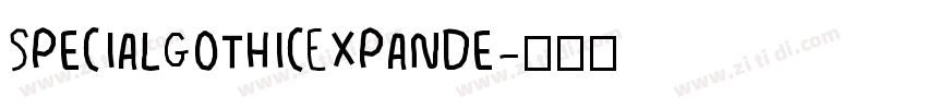 SpecialGothicExpande字体转换