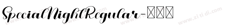 SpecialNightRegular字体转换