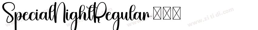 SpecialNightRegular字体转换