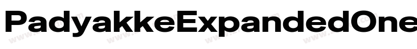 PadyakkeExpandedOne字体转换