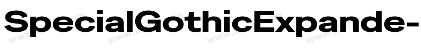 SpecialGothicExpande字体转换