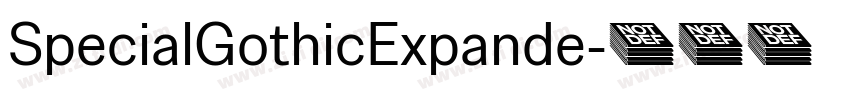 SpecialGothicExpande字体转换