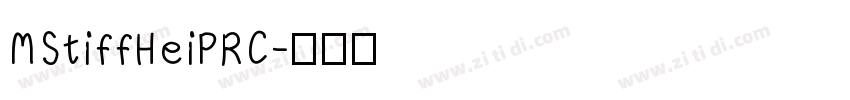 MStiffHeiPRC字体转换