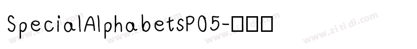 SpecialAlphabetsP05字体转换