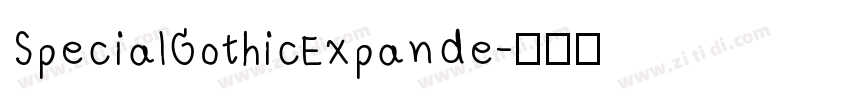 SpecialGothicExpande字体转换