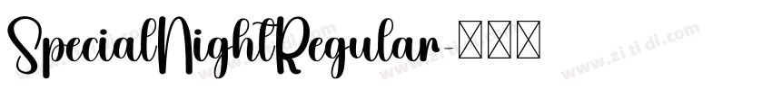 SpecialNightRegular字体转换
