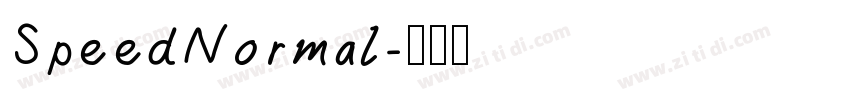 SpeedNormal字体转换