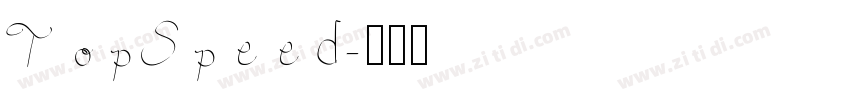 TopSpeed字体转换