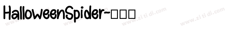HalloweenSpider字体转换
