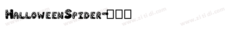 HalloweenSpider字体转换