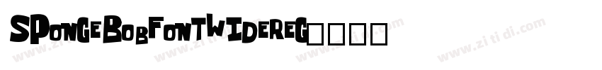 SpongeBobFontWideReg字体转换