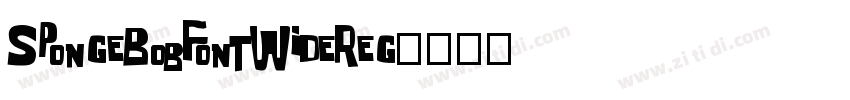 SpongeBobFontWideReg字体转换