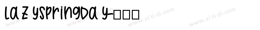 LazySpringDay字体转换