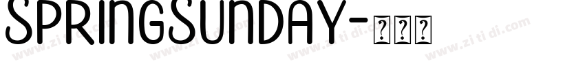 SpringSunday字体转换