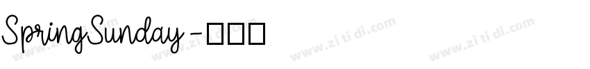 SpringSunday字体转换
