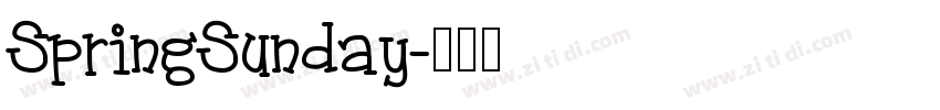 SpringSunday字体转换